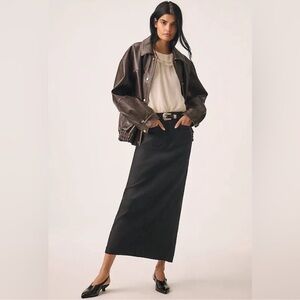 🆕 NWT Anthropologie Maeve The Colette Maxi Skirt• XS • Black (sold out color)